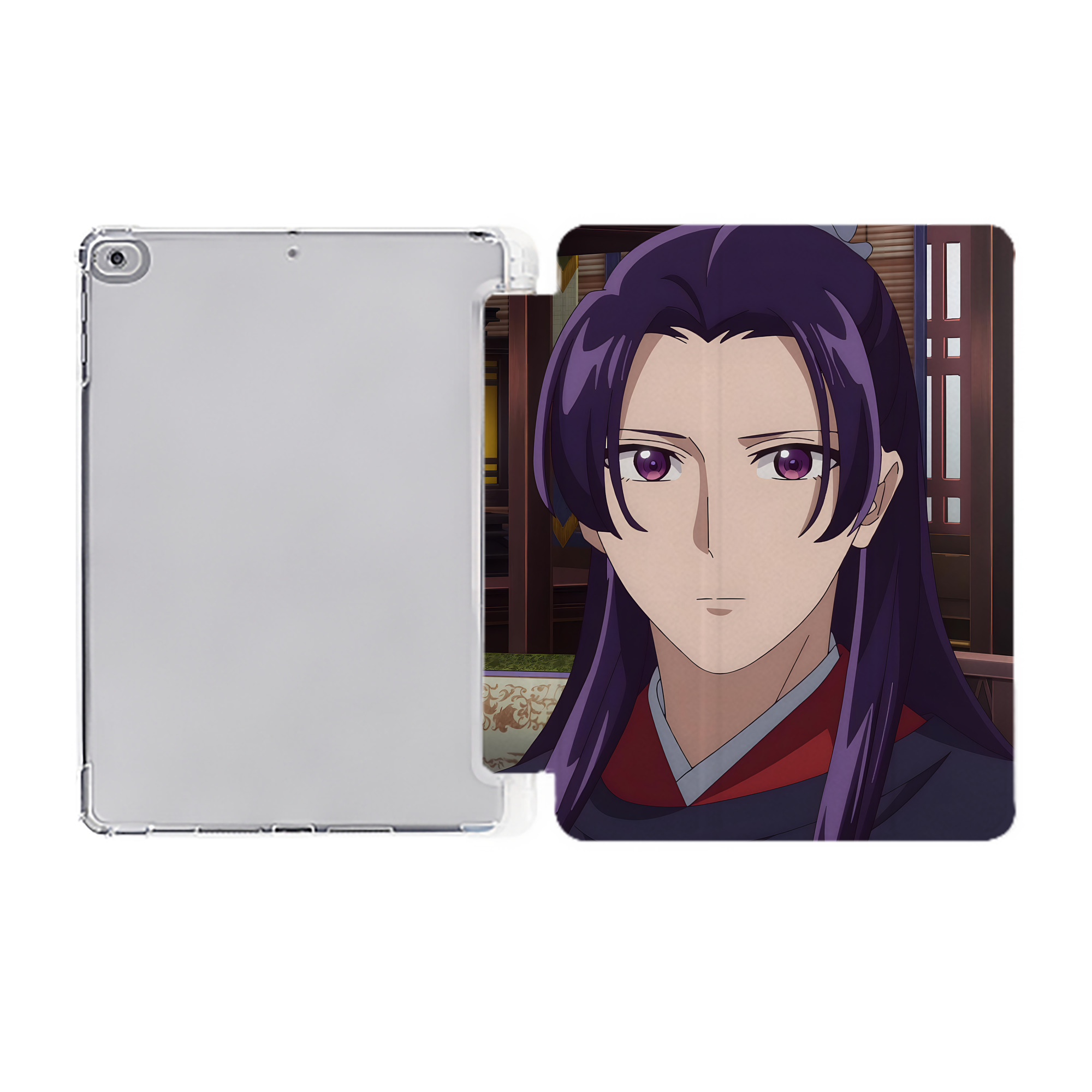 （画像用） 薬屋のひとりごと The Apothecary Diaries IPad ケース ペン収納付き 三つ折りスタンド PUレザー×シリコン 対応機種9.5/10.5/10.9インチ